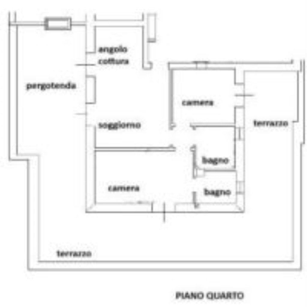 Attico Via Don Giovanni Minzoni, 1, Granarolo dell'Emilia - planimetria 1