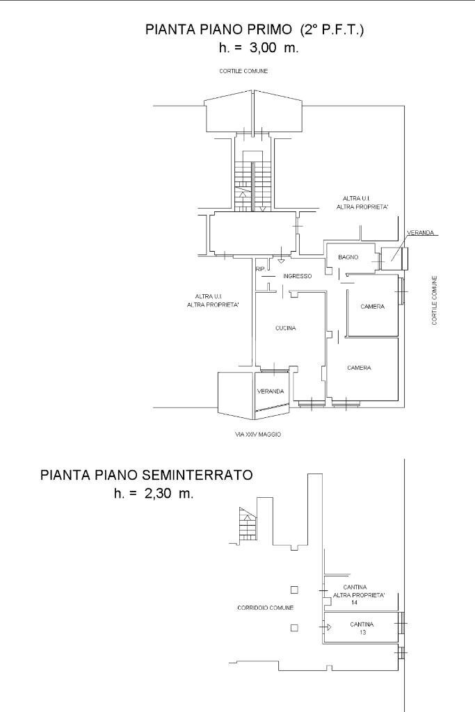 Trilocale Via XXIV maggio, Trofarello - planimetria 1