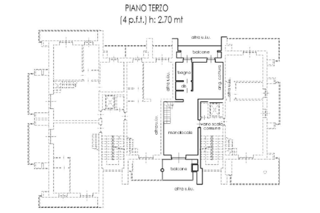 Four-room apartment Via Robert Capa, Piossasco - floor plans 1