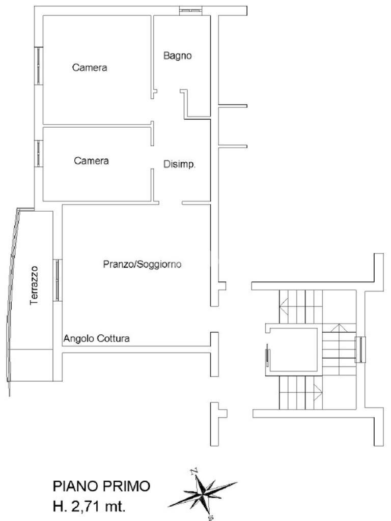 Trilocale Via giorgio de chirico, Castelfranco Emilia - planimetria 1