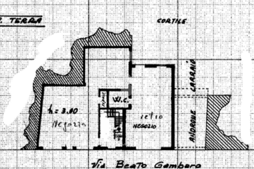 Negozio Via San Giuseppe Maria Gambaro, Galliate - planimetria 1