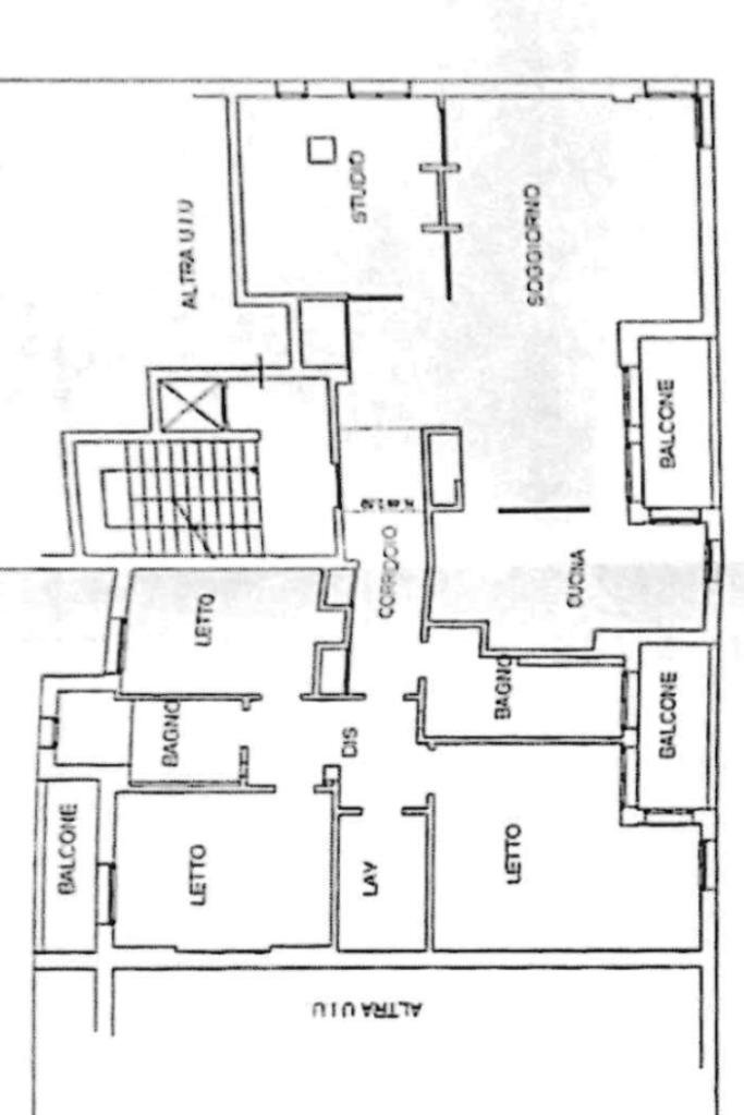 Quadrilocale Via Emilia All'Ospizio, Reggio nell'Emilia - planimetria 1