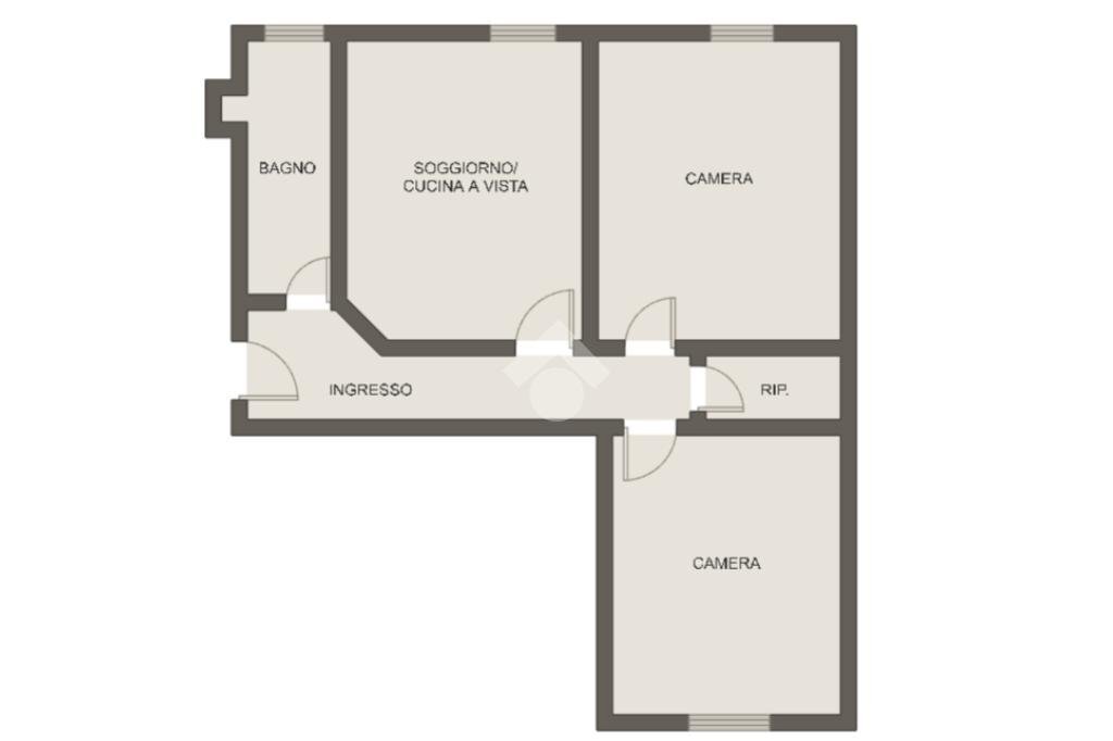 Three-room apartment Via Vallazze, Milano (neighborhood Città Studi) - floor plans 1