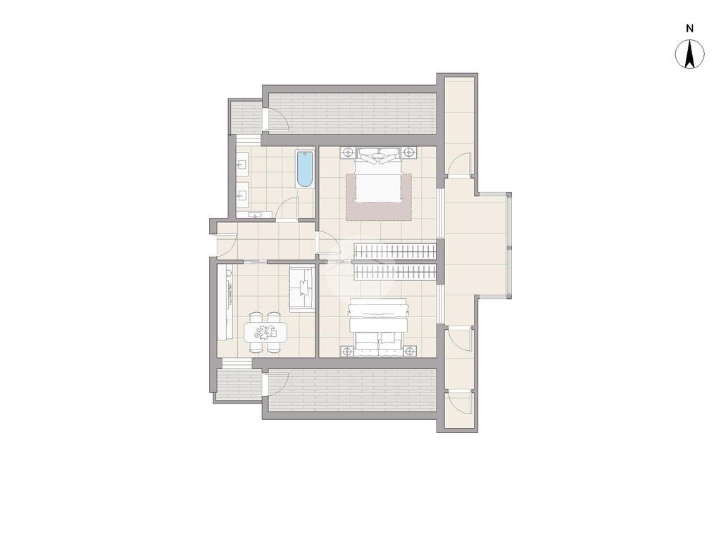 Monolocale Via Lorenteggio, Milano (zona Giambellino) - planimetria 1