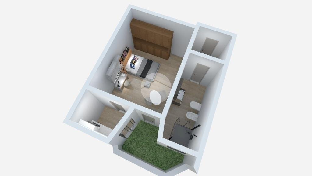 One-room apartment Via muzio scevola, Milano (neighborhood Lambrate) - floor plans 1