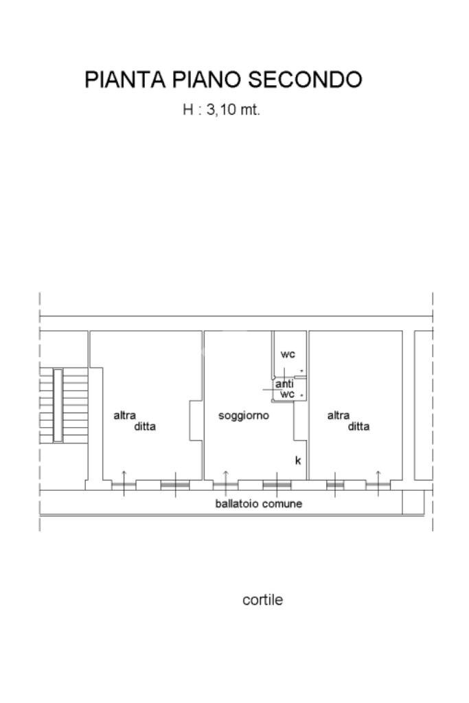 Monolocale Via S. Francesco da Paola, Torino (zona Centro) - planimetria 1