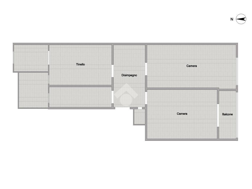 Trilocale Corso Sebastopoli, Torino (zona Santa Rita) - planimetria 1