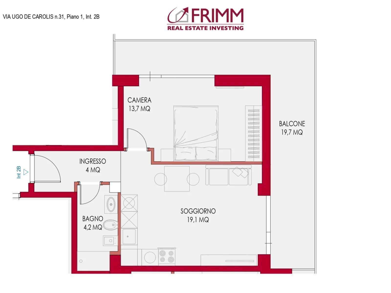 Appartamento Via Ugo de Carolis, Roma - foto 1