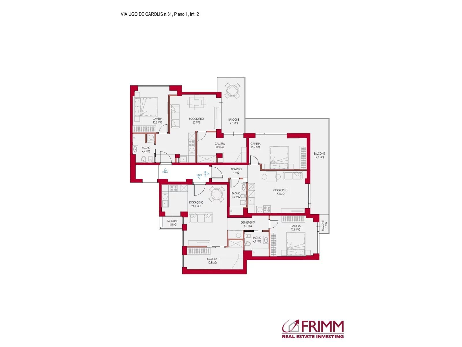 Appartamento Via Ugo de Carolis, Roma - foto 2