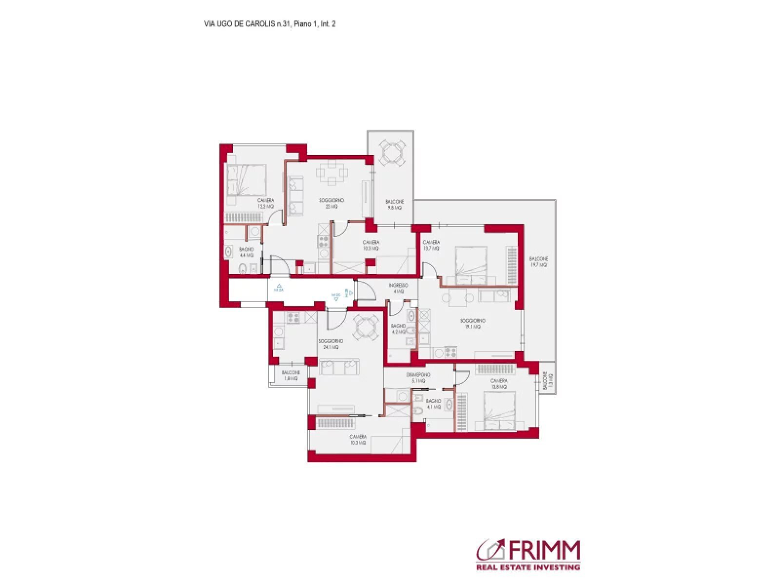 Appartamento Via Ugo de Carolis, Roma - foto 2