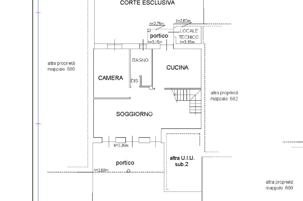 Villa a Schiera Via Sandro Pertini, Suno - planimetria 1
