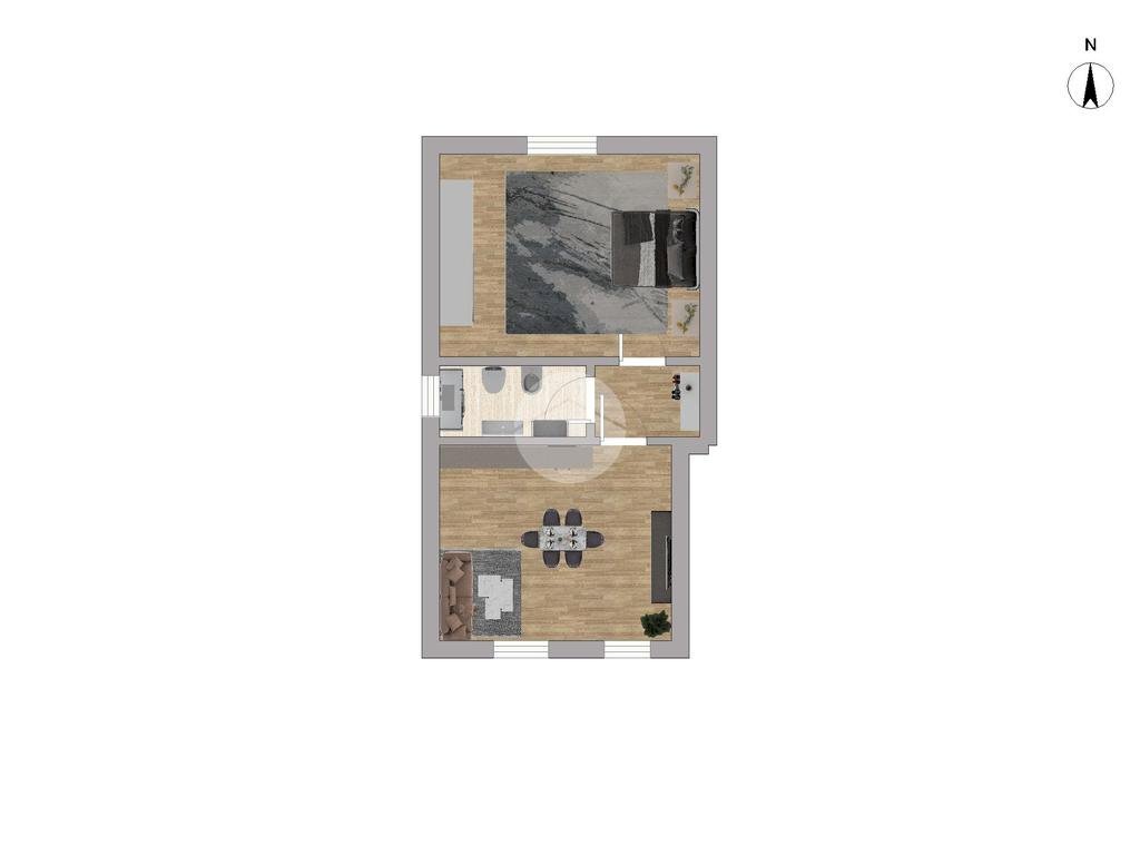 Bilocale Via Concordia, Corsico - planimetria 1