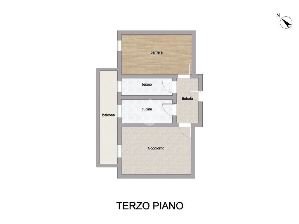 Two-room apartment Via petrarca, Cinisello Balsamo - floor plans 1