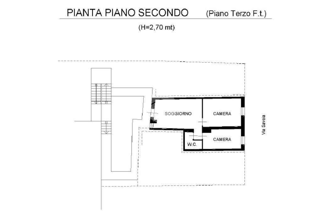 Trilocale Via Savoia, Pinerolo - planimetria 1