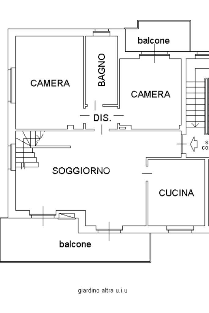 Appartamento Via Stazione, None - planimetria 1