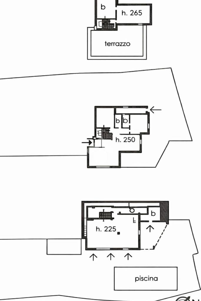 Villa Strada del Colle, Imperia - floor plans 1