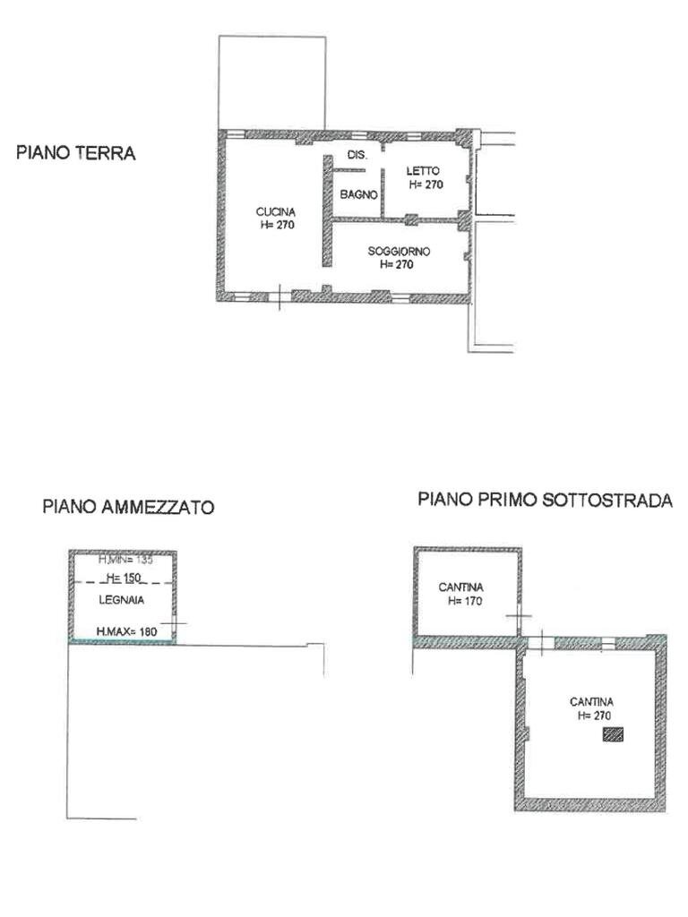 Rustico Via Serra, Valsamoggia (zona Torrazzi) - planimetria 1