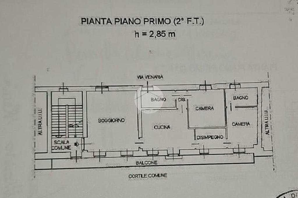 Four-room apartment Via roma, Druento - floor plans 1