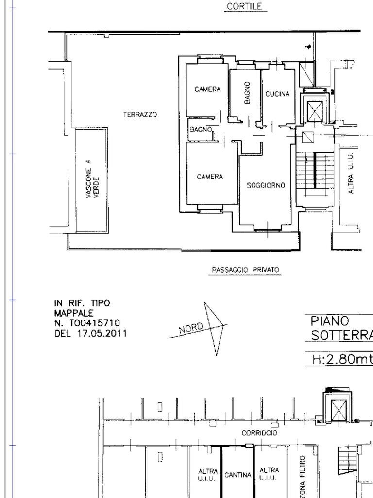 Quadrilocale Corso Martin Luther King, Grugliasco - planimetria 1