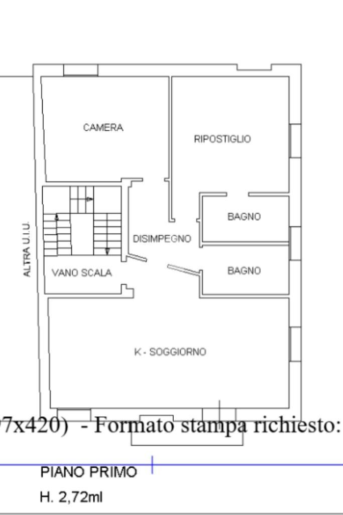Villa a Schiera Via Canale, Casalgrande - planimetria 1
