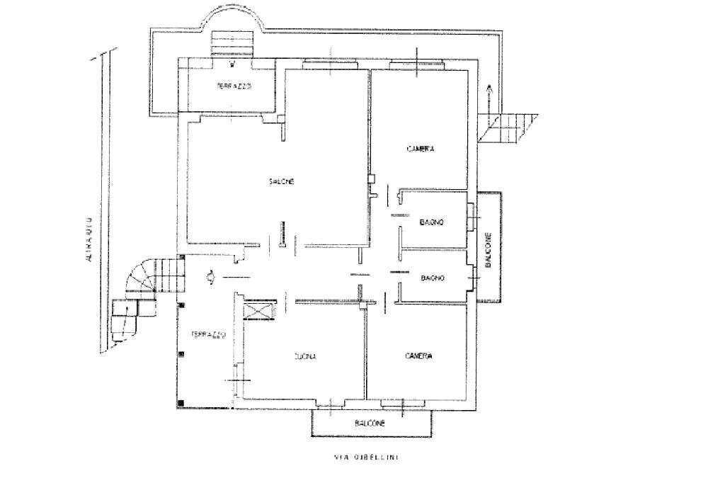 Casa indipendente Via Gibellini, Pecetto Torinese - planimetria 1