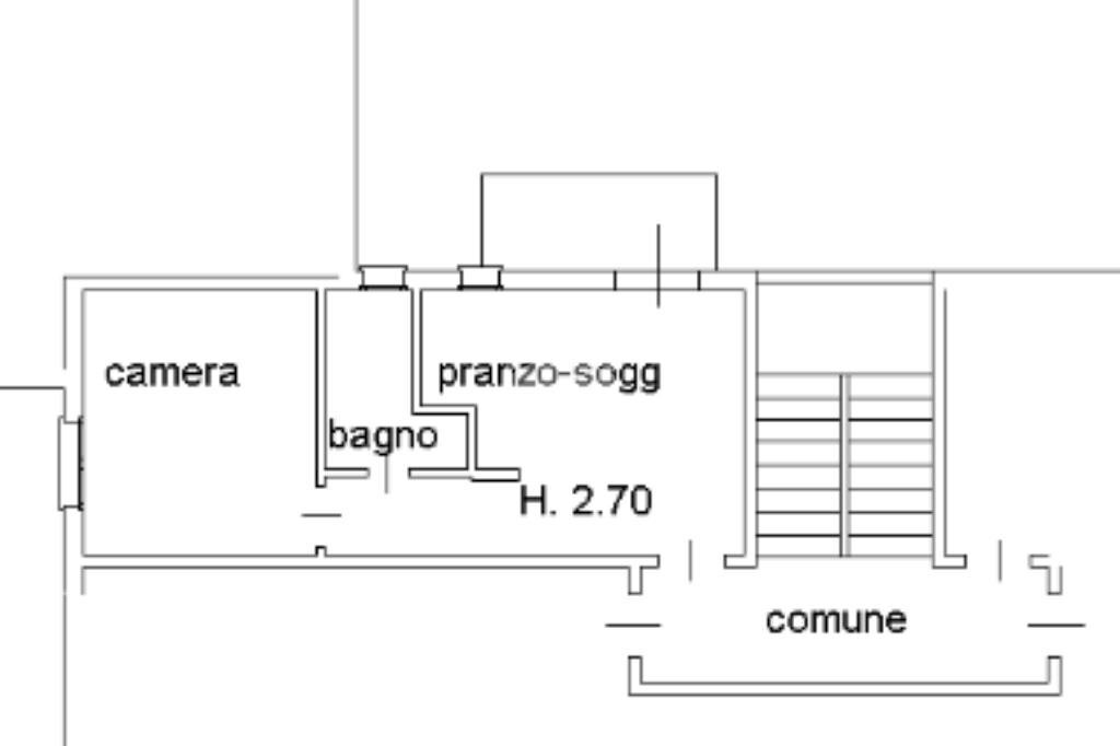 Bilocale Via della Resistenza, San Mauro Pascoli - planimetria 1