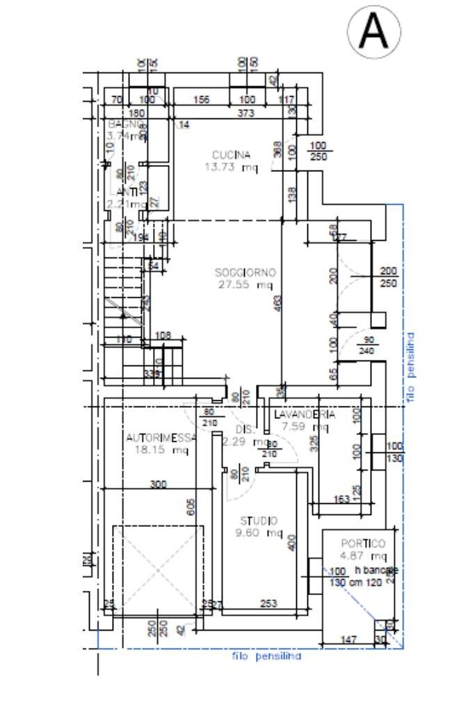 Porzione di casa Via Fabrizio de André, Soliera - planimetria 1