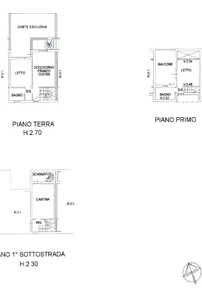 Terraced Villa Via Casanova, Bertinoro - floor plans 1