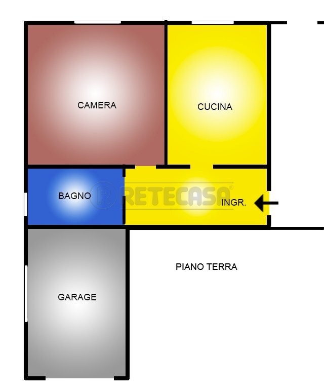 pln in grafica - Trilocale Via F. Filzi, Creazzo - planimetria 1