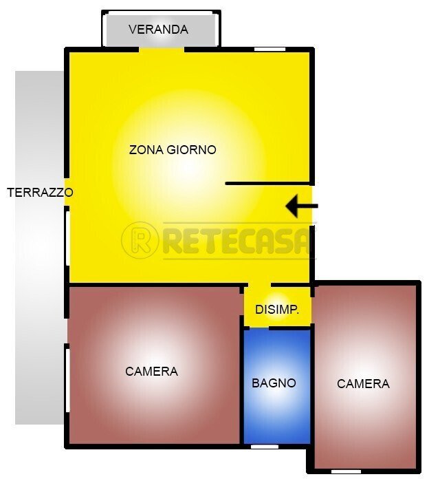 Retecasa_Valdagno - Planimetria - Appartamento Valdagno - planimetria 1