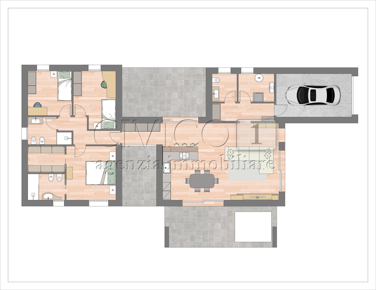 planimetria - Villa Via Roma, Cadoneghe - planimetria 1