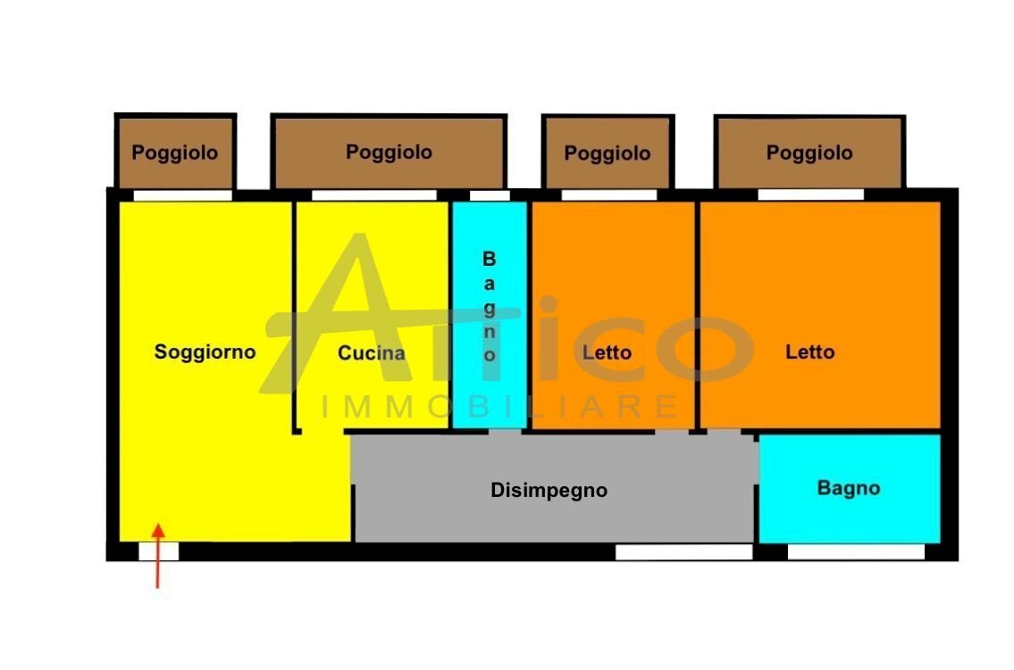 planimetria flavia.jpg - Apartment Via dei Cappuccini RO, Rovigo - photo 3