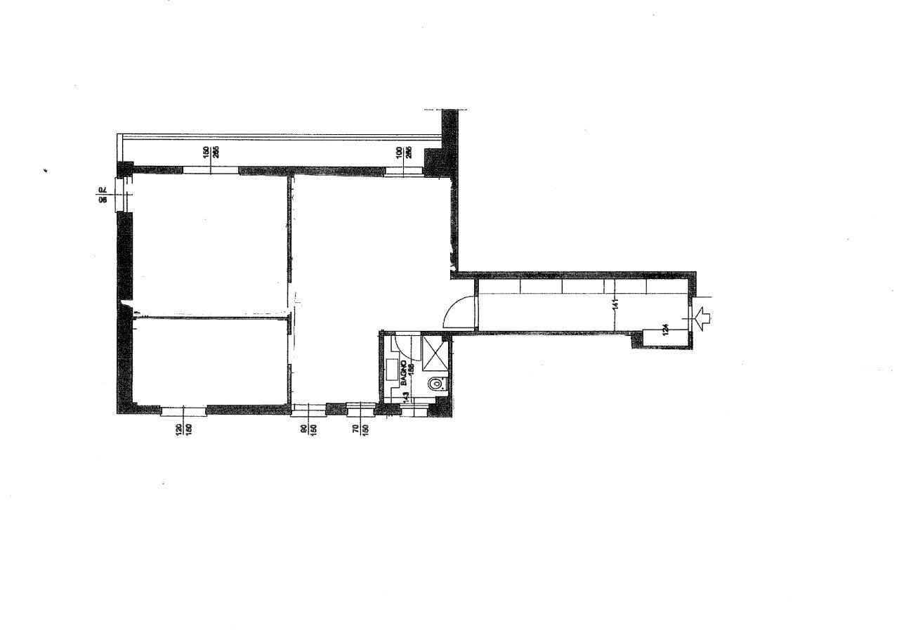 planimetria.jpg - Three-room apartment Via Cristoforo Landino 29, Firenze (neighborhood Santa Maria Novella) - floor plans 1
