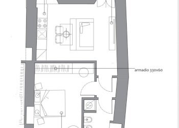 Planimetria - Bilocale Como - foto 11