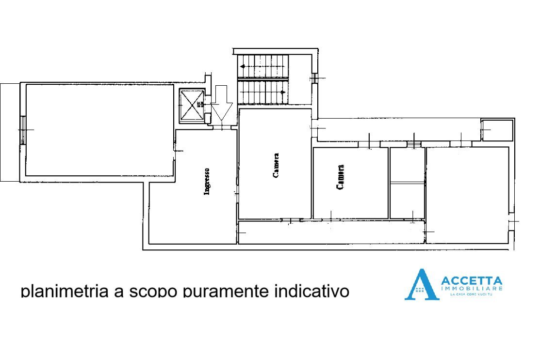 planimetria - Trilocale Via Istria 30, Taranto - planimetria 1