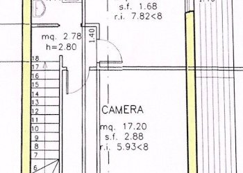 PLANIMETRIA 2 PIANO.jpg - Trilocale Ostra Vetere - foto 24