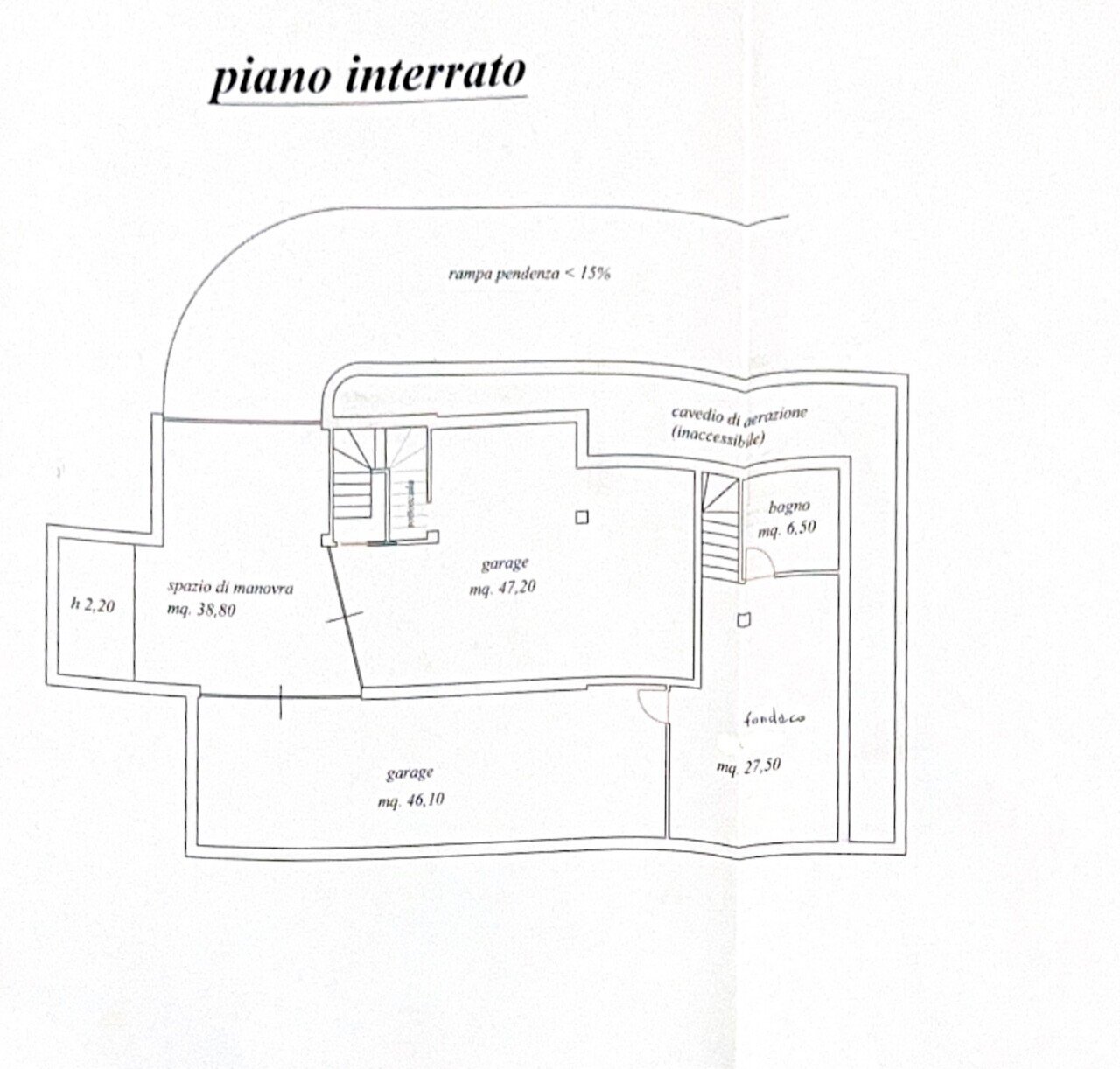 piano interrato.jpg - Villa Monteprandone - floor plans 1