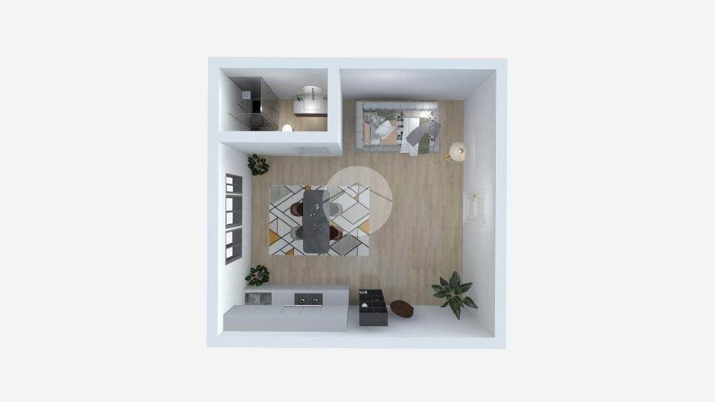 One-room apartment Via Alfonso Capecelatro, Milano (neighborhood San Siro) - floor plans 1