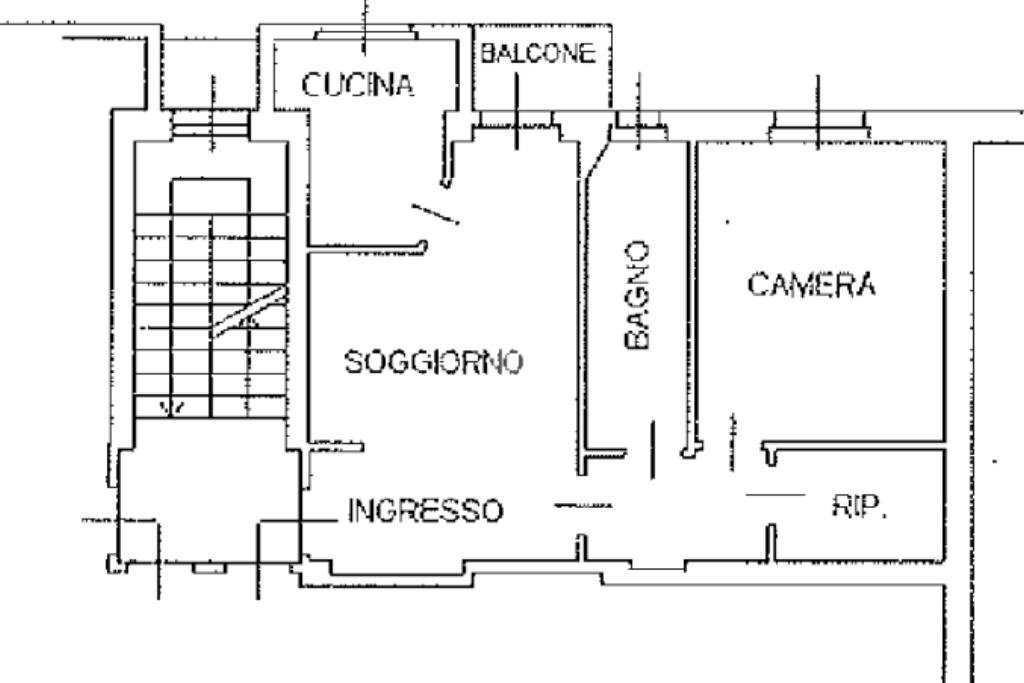 Bilocale Viale Giulio Cesare, Novara - planimetria 1
