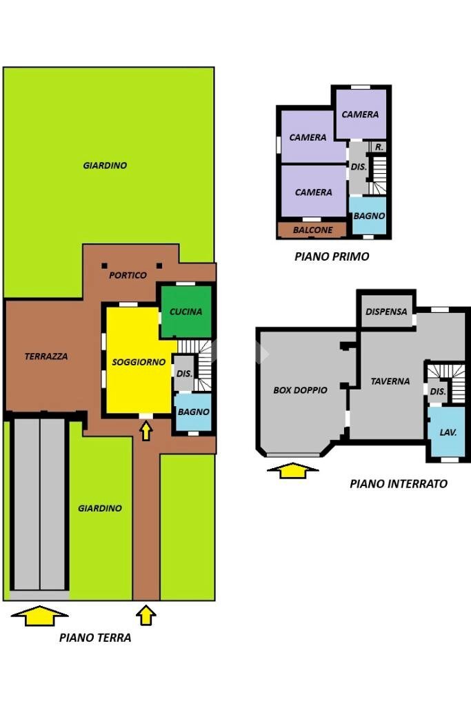 Villa a Schiera Via S. Francesco, Cassano d'Adda - planimetria 1