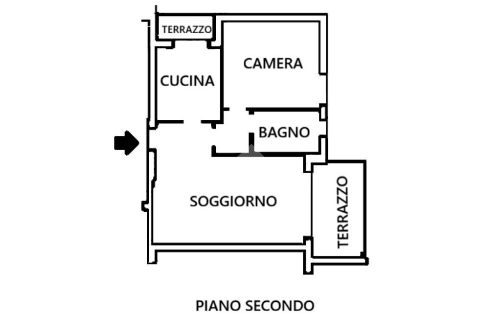 Bilocale Via Giovanni Segantini, Bologna (zona Santa Viola) - planimetria 1