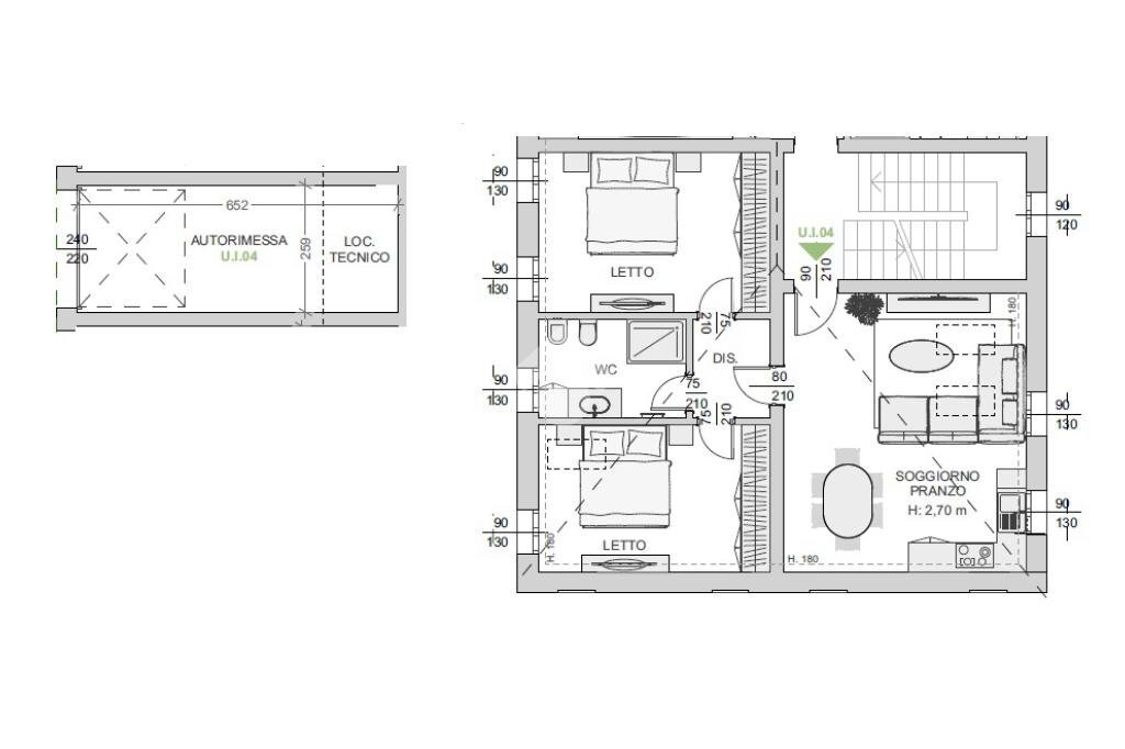 Trilocale Via dei Martiri, Rio Saliceto - planimetria 1