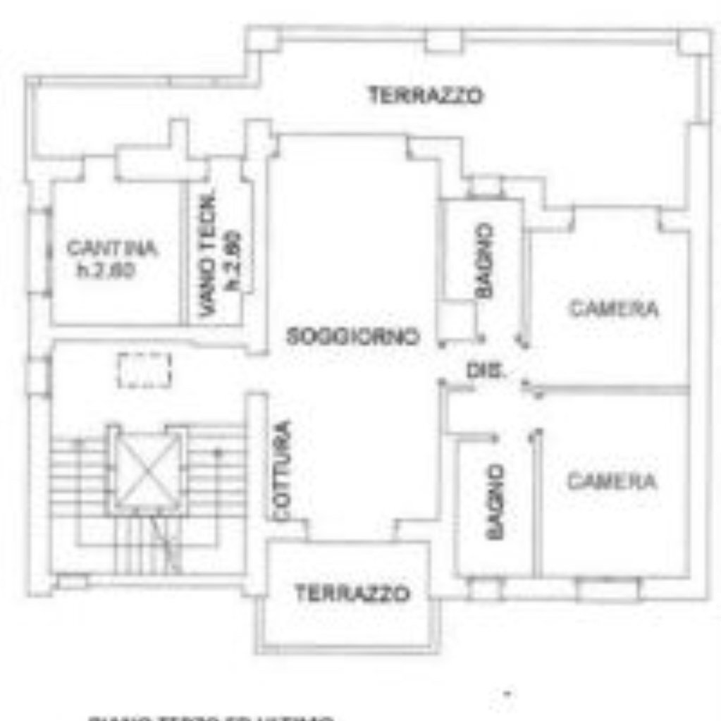 Four-room apartment Via Don Gaetano Botti, 1, Sala Bolognese - floor plans 1