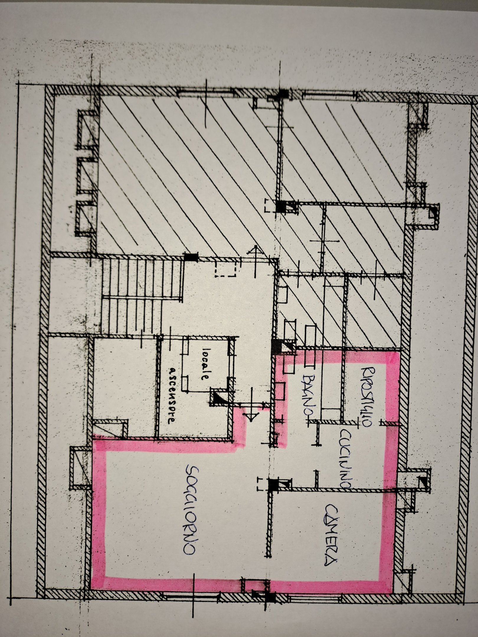 Two-room apartment Bagnolo Piemonte - floor plans 1