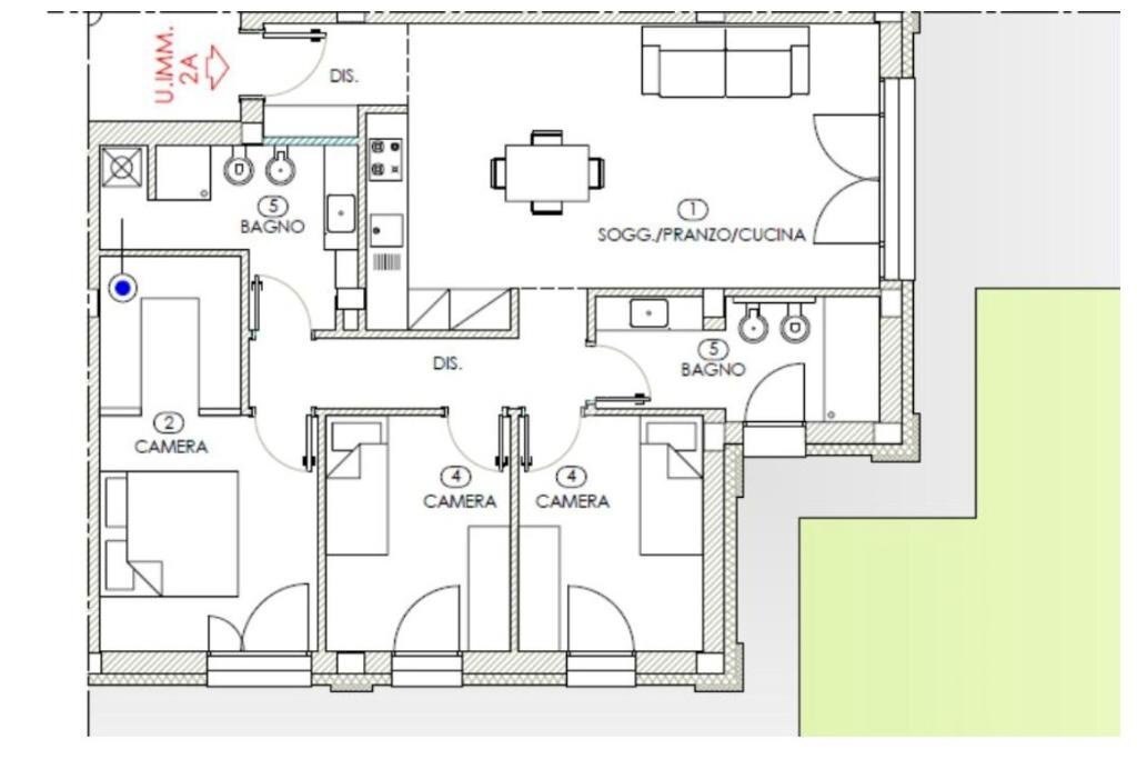 Quadrilocale Via Imbiani, San Giovanni in Persiceto - planimetria 1