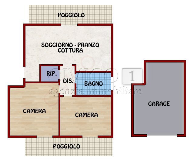 PLAN.jpg - Apartment Via Arnaldo Fusinato, Mestrino - floor plans 1