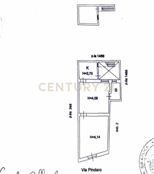 planimetria.png - Trilocale Via Pindaro 6, Siracusa - planimetria 1