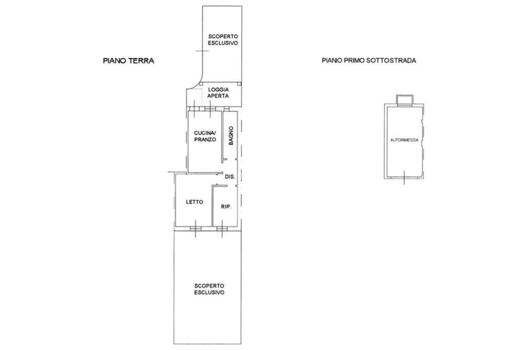 Trilocale Via Saverio Mercadante, Vallefoglia - planimetria 1