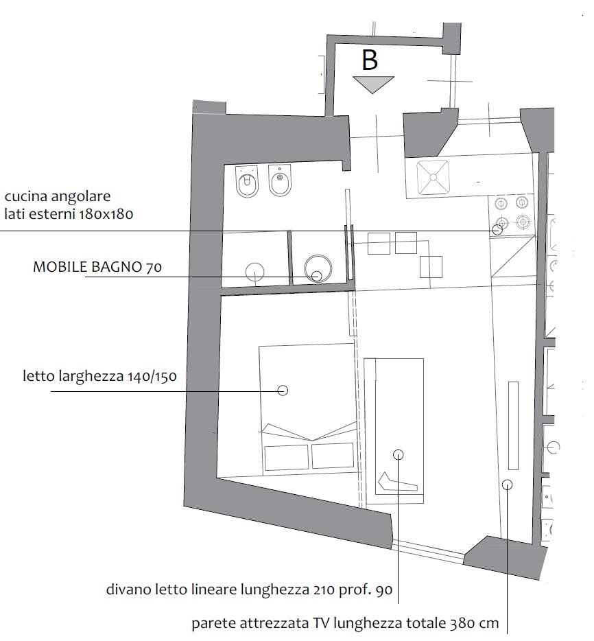 Monolocale .png - Monolocale Como - foto 2