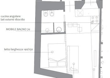 Planimetria monolocale - Monolocale Como - foto 3